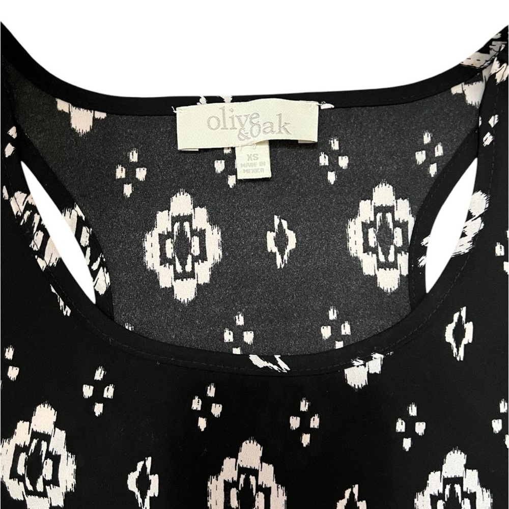 Olive & Oak Sleeveless Tank Top Black and White Size XS - Picture 14 of 16